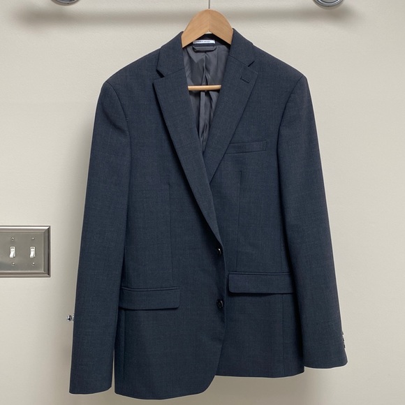 Other - Bar III Men’s 40R Slim Fit Wool Blend Suit Jacket (Charcoal)